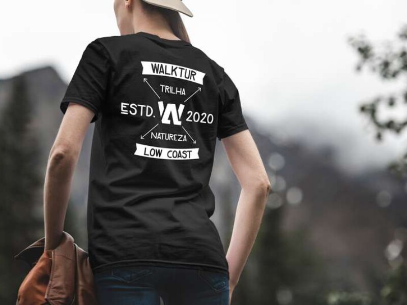 Camiseta Preta Costas - COD: W004 - R$ 35,00